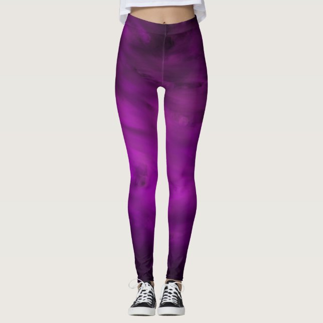 Leggings Movimiento de la lavanda - polainas (Anverso)