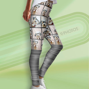Leggings Movimiento Funky y collage de 9 fotos - pueden edi