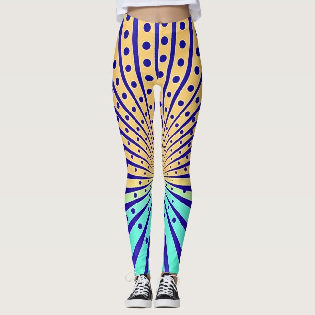 Leggings Movimiento Radiante Moteado (Anverso)
