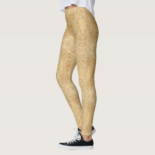 Leggings Muda de oro de la piel de serpiente