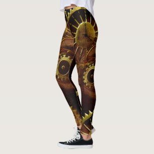 Leggings Muelles de punzón de vapor y pipas