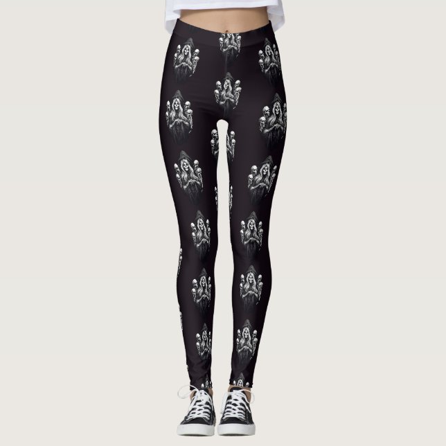Leggings Muerte con cráneo (Anverso)