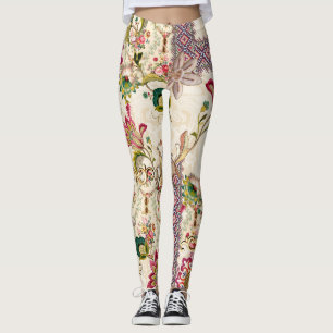 Leggings Mughal Floral Paisley
