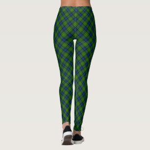 Leggings Muir Moore tartan color azul
