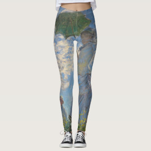 Leggings Mujer con parasol Paisaje francés