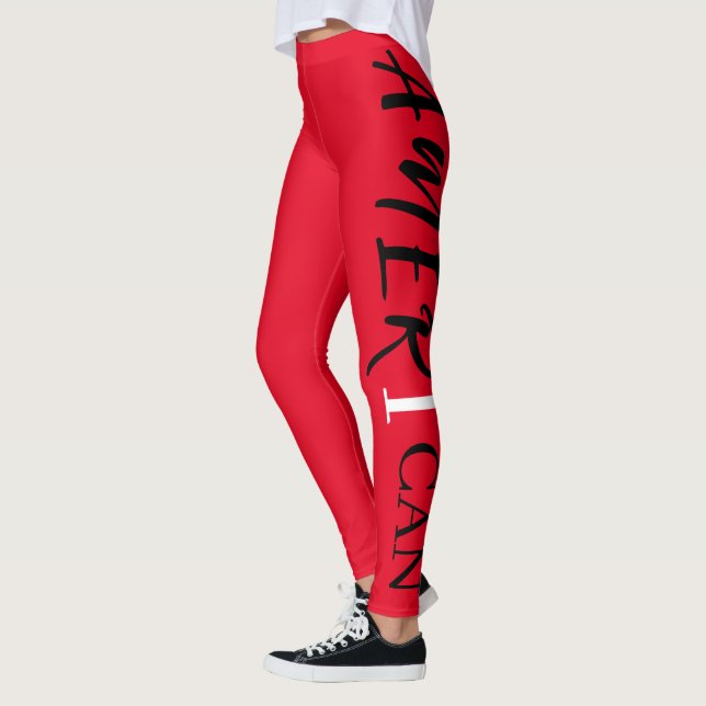 Leggings Mujer negra blanca roja africana (Izquierda)