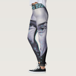 Leggings Mujeres "Brianna Blue" En El Carbón