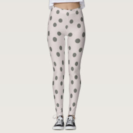 Leggings Mujeres de puntos grises adorables