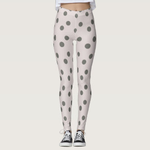 Leggings Mujeres de puntos grises adorables