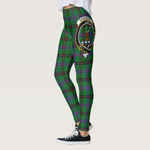 Leggings Mujeres del Clan Davidson Cresta Moderna Tartán de