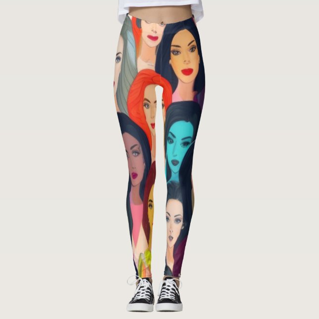 Leggings Mujeres hermosas (Anverso)