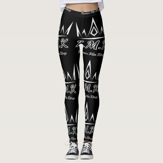Leggings Mujeres K.M.K. Piernas negras (Anverso)