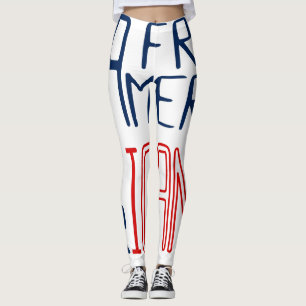 Leggings Mujeres negras blancas rojas de África
