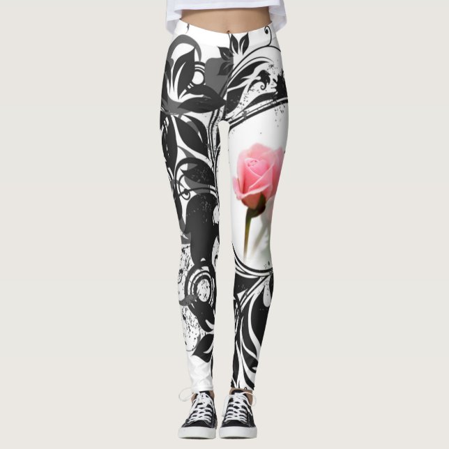 Leggings mujeres nuevas leggatas de patrón (Anverso)