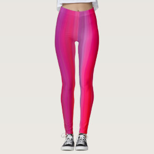 Leggings Multicolored abstract linear print