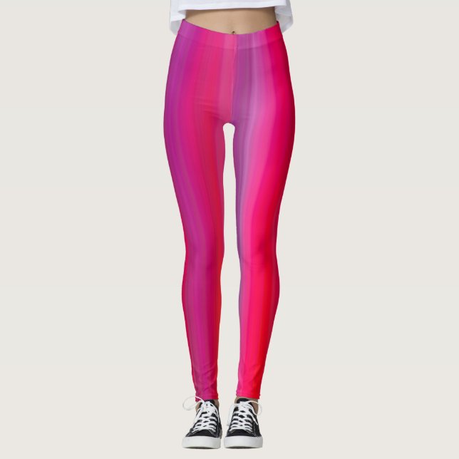 Leggings Multicolored abstract linear print (Anverso)