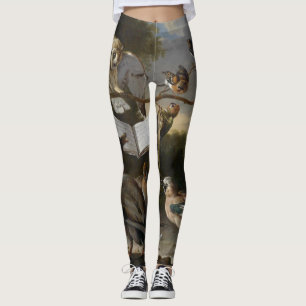 Leggings Multitud de los pájaros musicales que pintan las