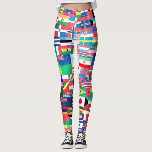 Leggings Mundo De Banderas (Anverso)