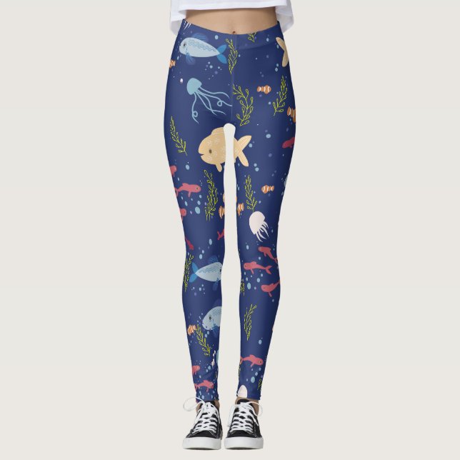 Leggings Mundo submarino (Anverso)