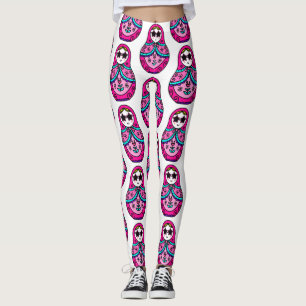 Leggings muñeca rusa rosa