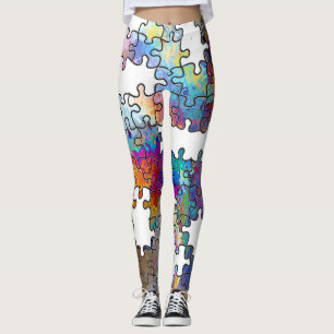 Leggings Muñecas de piezas de rompecabezas