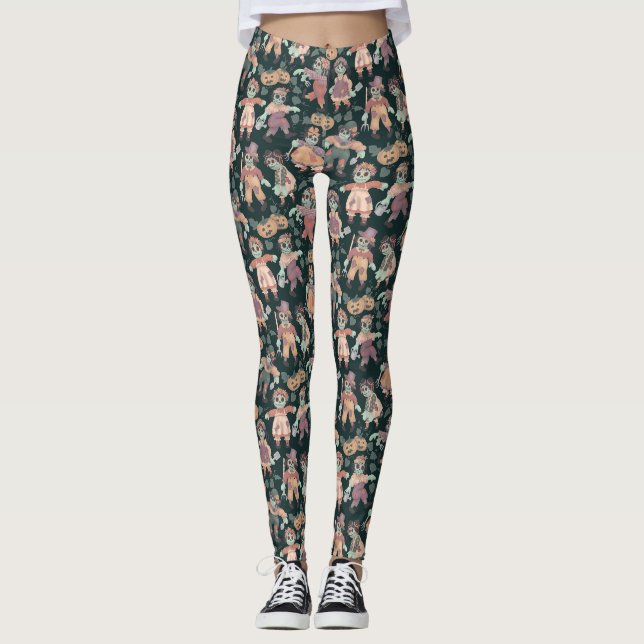 Leggings Muñecas de Trapo Zombies Halloween (Anverso)