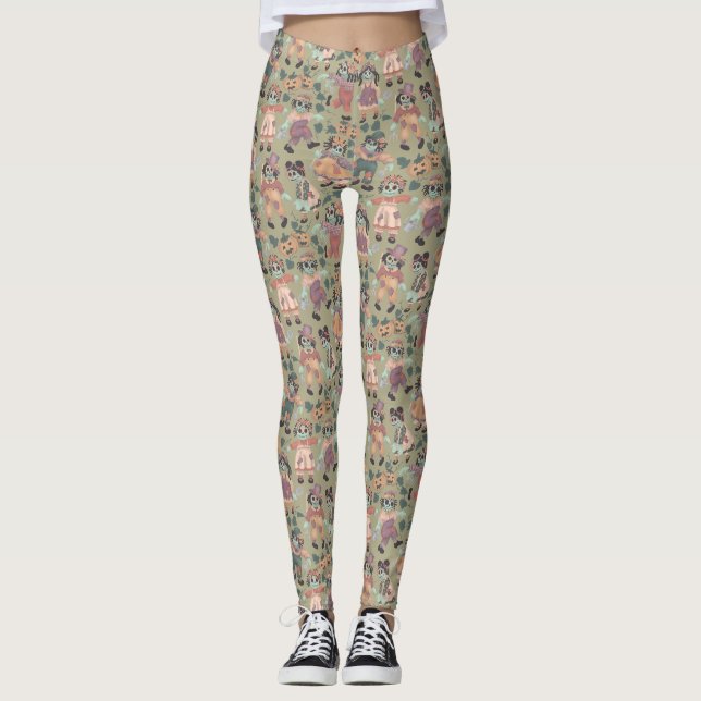 Leggings Muñecas de Trapo Zombies Halloween 2 (Anverso)