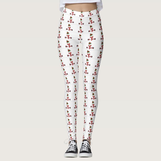 Leggings Muñeco de nieve bombeando hierro (Anverso)