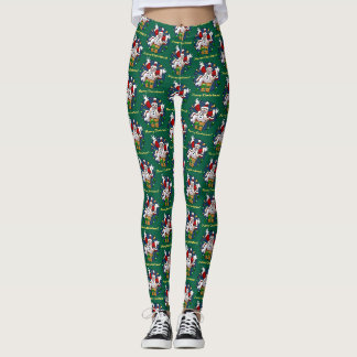 Leggings Muñeco de nieve de caja de regalo ¡Feliz Navidad! 