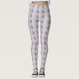 Leggings Muñecos de Nieve con Cañas de Caramelo
