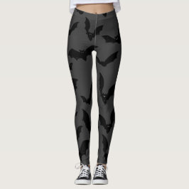 Leggings murciélagos voladores negros