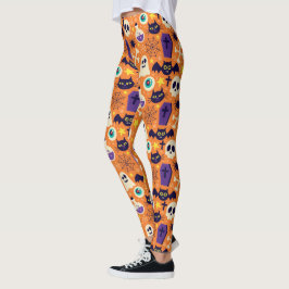 Leggings Murciélagos y cráneos