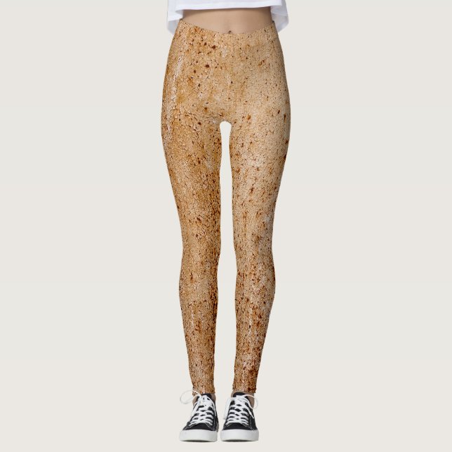 Leggings Muro de hierro rusto, detalles de textura. (Anverso)