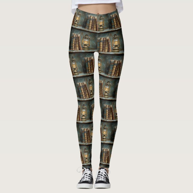 Leggings Muro de la biblioteca de antigüedades de pintura d (Anverso)