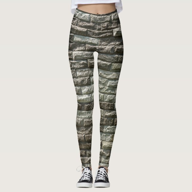 Leggings Muro de ladrillo antiguo: Textura angustiada (Anverso)