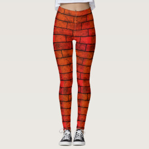 Leggings Muro de ladrillo, ladrillo