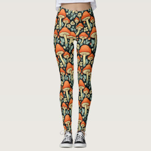 Leggings Musgos retro Flores de cosecha imposibles