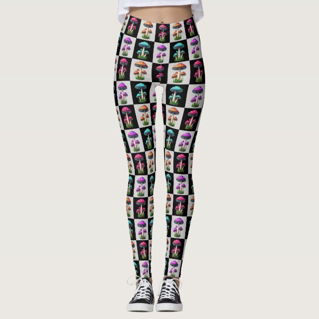 Leggings Mushroom geométrico controlado (Anverso)