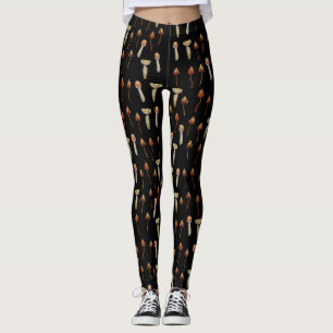 Leggings MushroomsPsychedelic planta arte