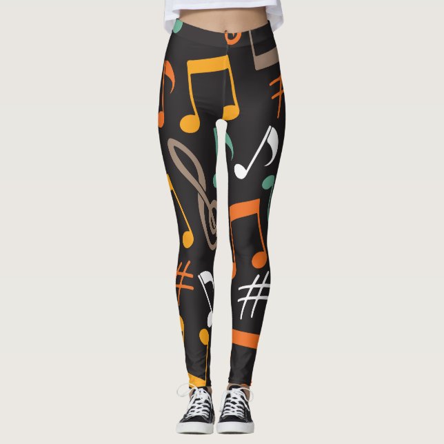 Leggings Music note pattern (Anverso)
