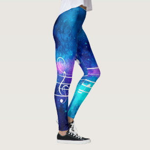 Leggings Music Notes - Espacio ultraterrestre