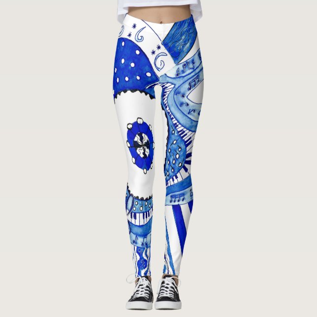 Leggings Música de los azules (Anverso)