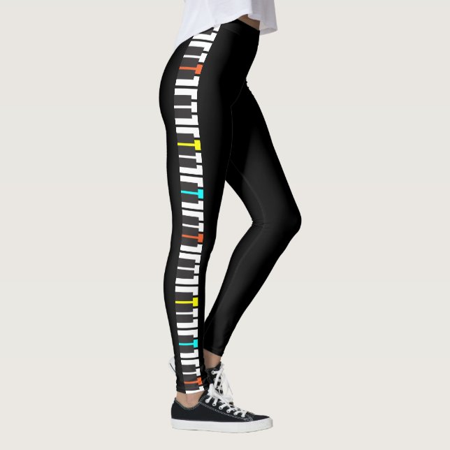 Leggings Música de teclado de piano (Derecha)