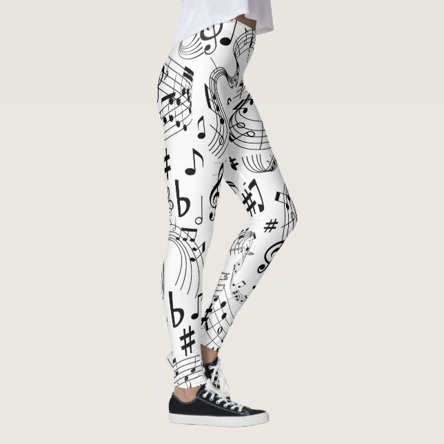 Leggings Música, notas musicales (Derecha)