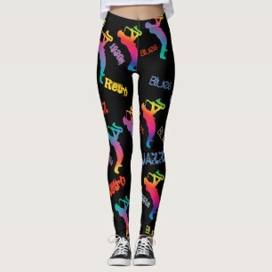 Leggings Músicos de Jazz Retro Música Blues Pop ART Paint