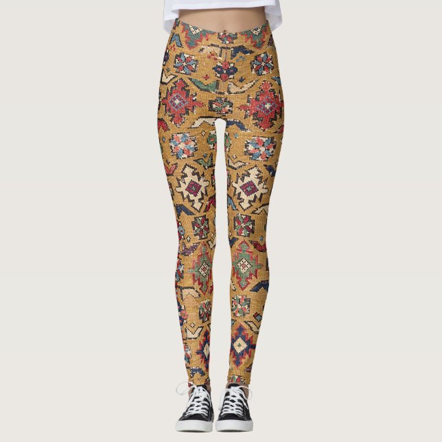 Leggings Mustard Khyrdagyd, color rojo oscuro del siglo XIX (Anverso)