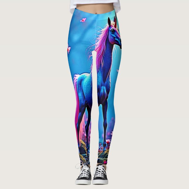 Leggings Mystical Fantasy Unicorn Art (Anverso)