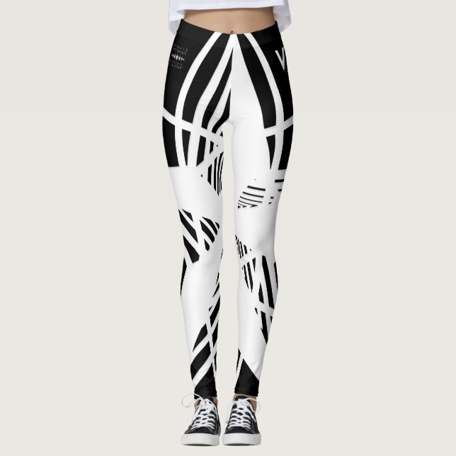 LEGGINGS N-VII [BLK/WHT] (Anverso)