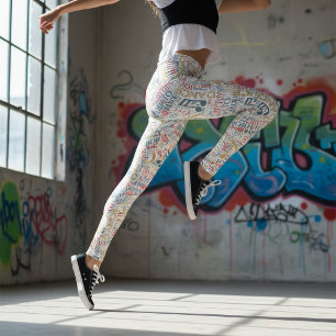 Leggings Nacida para Bailar Azul Rojo Dorado ID277