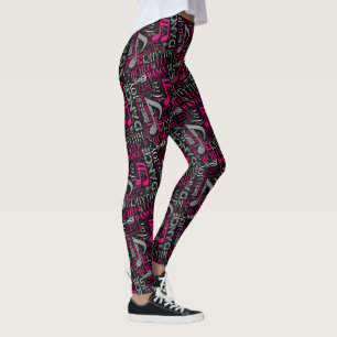 Leggings Nacido en Dance con ID277 rosa/blanco